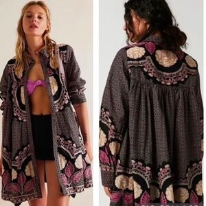 NWOT Free People Smell the Roses Mini Dress in Small Petite